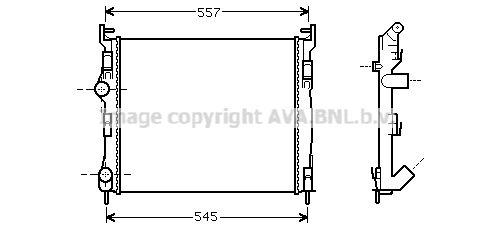 AVA QUALITY COOLING Радиатор, охлаждение двигателя RT2326